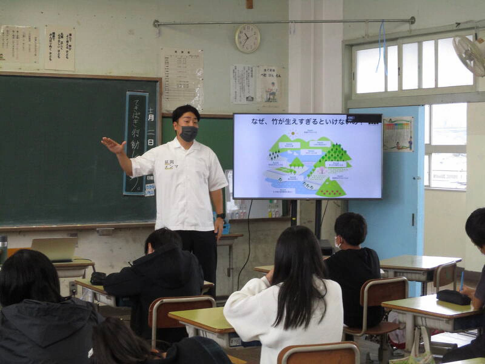 「延岡メンマ」は延岡市内の学校給食にも提供しており、食を通して子どもたちに延岡や日本の社会課題を伝える機会にもなっている