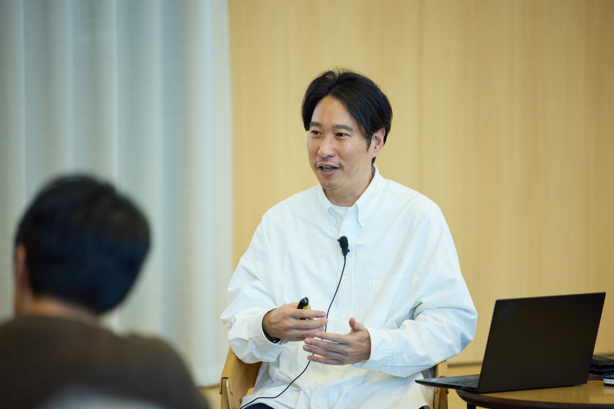株式会社リクルート 執行役員(プロダクト本部 HR)山口順通の説明会での様子