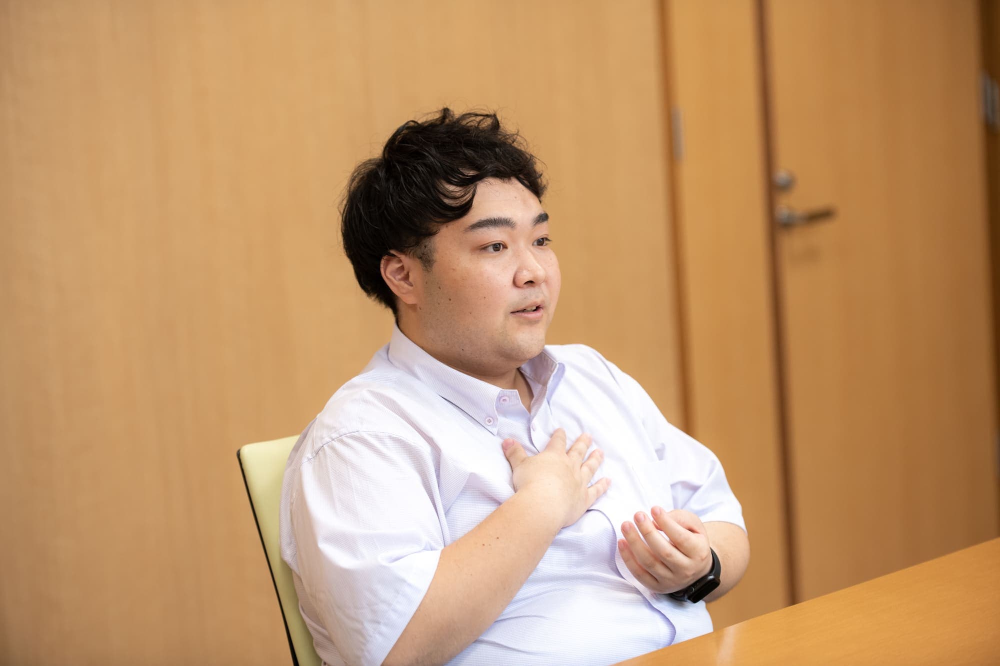 自身が受験生だった頃の経験について話す広島桜が丘高校 副校長の桐原琢さん 