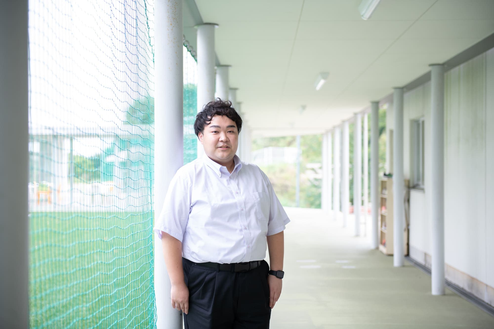 「新卒副校長」の肩書きで注目される広島桜が丘高校副校長の桐原琢さん
