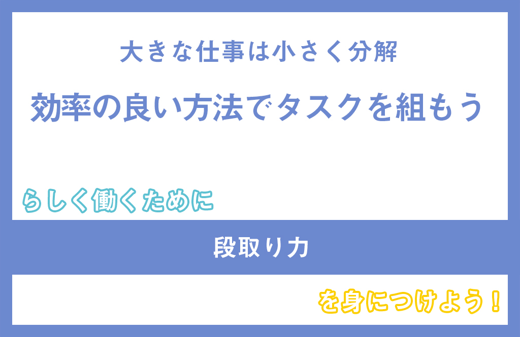 らしく働くために段取り力を身につけよう